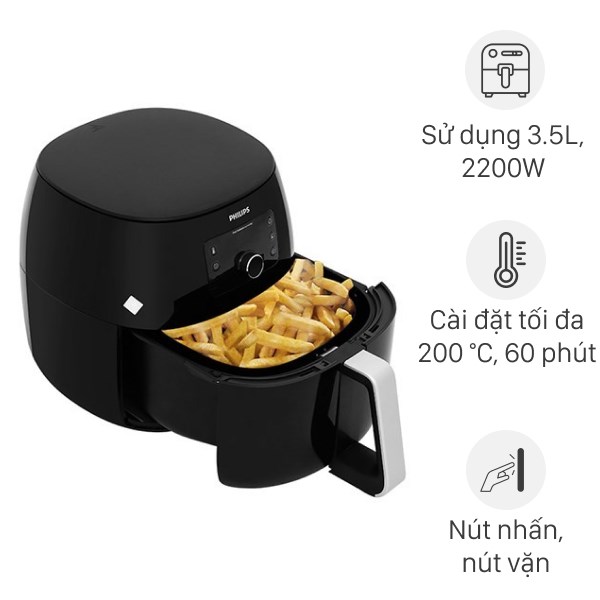 Nồi chiên không dầu Philips HD9650 7.3 lít